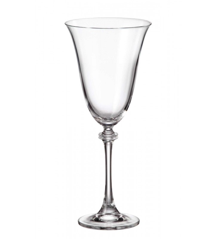 Set 6 Pahare cristal Bohemia, Vin rosu, Alexandra - 350 ml